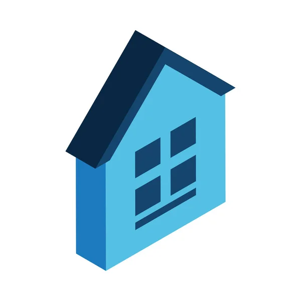 Home Real Estate Isometric Icon Isolated — Stock Vector