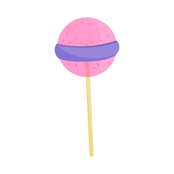 Retro Bonbons Stick Symbol Isoliert — Stockvektor