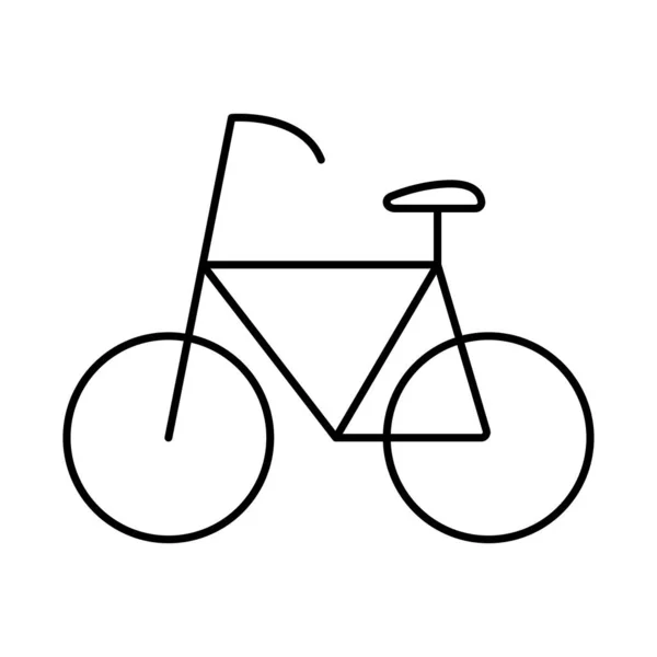 自行车运输线形图标隔离 — 图库矢量图片