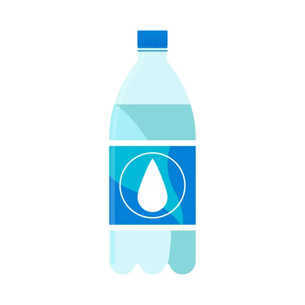 Ikon Minuman Botol Air Diisolasi - Stok Vektor