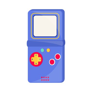 Retro video oyunu konsolu simgesi izole edildi