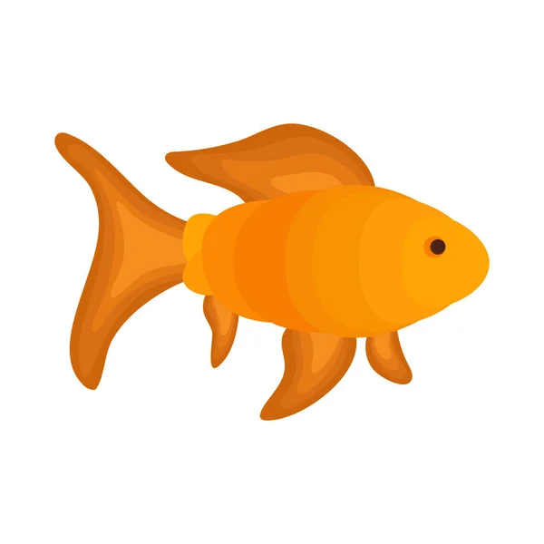 Fisch Tier Papier Kunst Ikone — Stockvektor