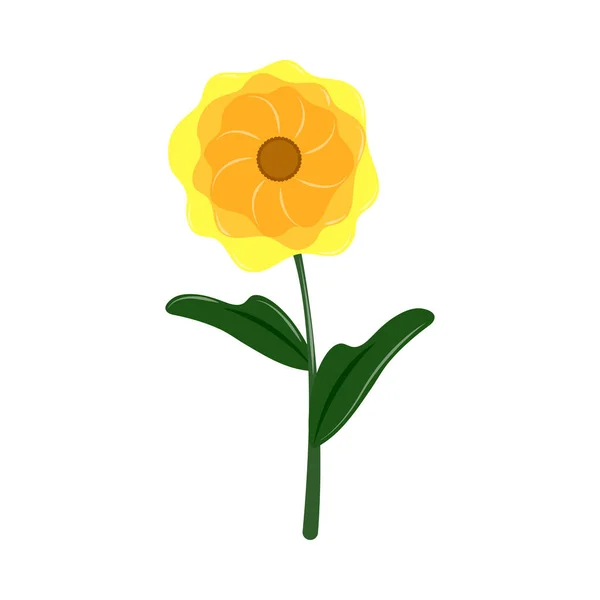 Квітка Вектор Значок Ізольовані Плоскі — стоковий вектор