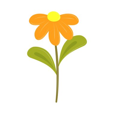 çiçek yaprakları yaprak simgesi izole düz