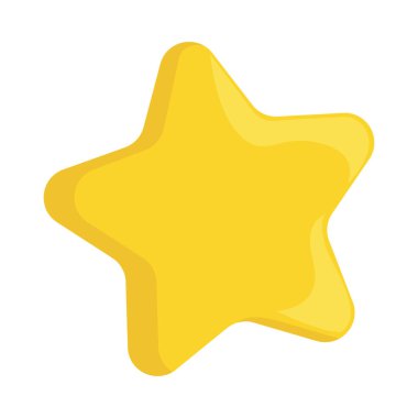 Beyaz arkaplanda simge yıldızı sosyal medya