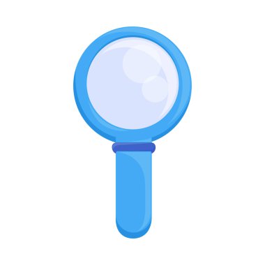 Beyaz arkaplanda simge büyüteç