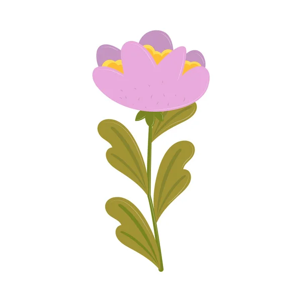 Flower Nature Icon Isolated Flat — 图库矢量图片