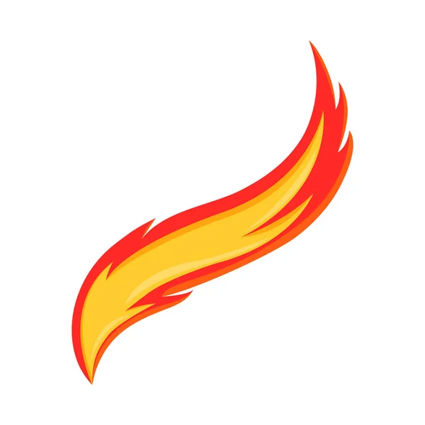 火の炎ベクトルデザインのアイコン — ストックベクタ