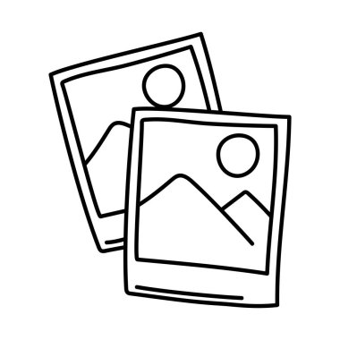 resim sosyal medya karalama simgesi izole