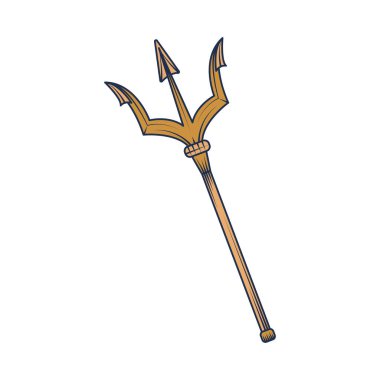 Mızrak simgesi izole edilmiş beyaz arkaplan