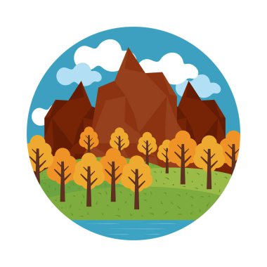 dağlar ve orman, mini manzara tasarımı