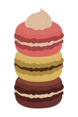 Tatlı lezzetli simge izole edilmiş.