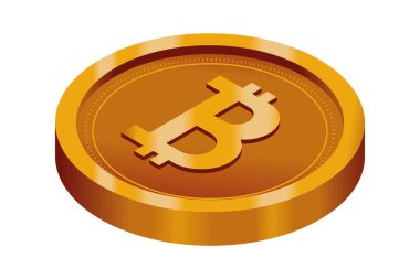 Bitcoin şifreleme simgesi izole edildi