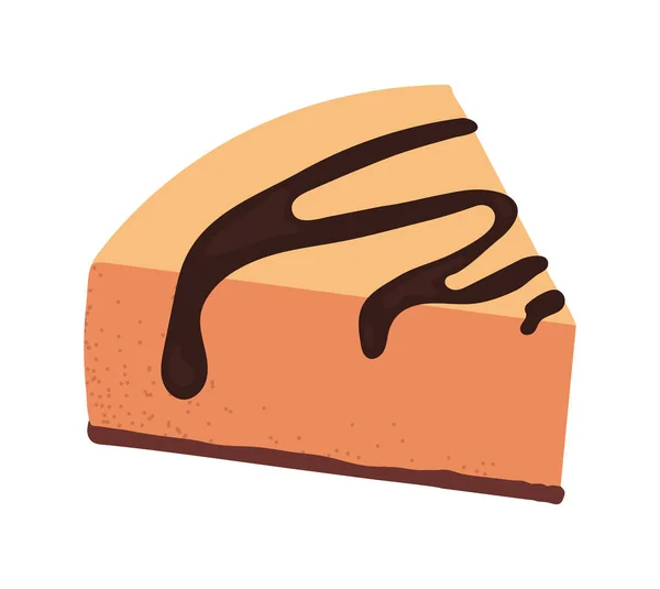 Dessert Zoete Taart Pictogram Geïsoleerd — Stockvector