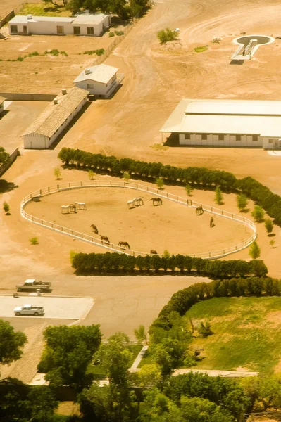 Luftaufnahme von Bauernhof in las vegas — Stockfoto