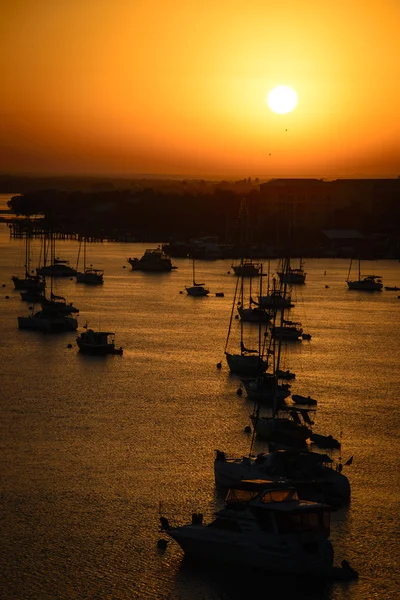 Boats in the ocean — Stockfoto