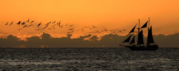 Fartyg i havet — Stockfoto