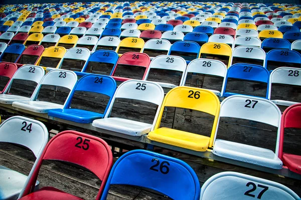 Stadium seats — Stock Photo, Image