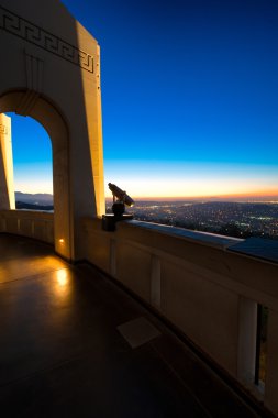 Los angeles griffith Gözlemevi görüldüğü gibi