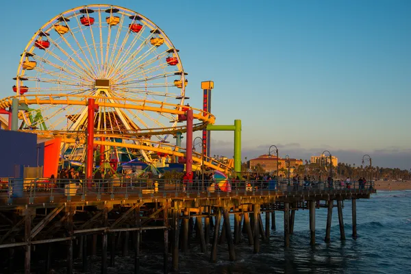 Seebrücke Santa Monica — Stockfoto