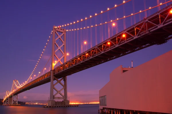 Puente de la Bahía por la noche —  Fotos de Stock