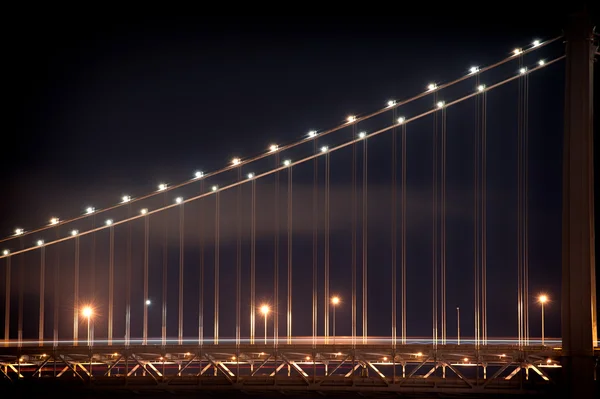 Baai brug bij nacht — Stockfoto