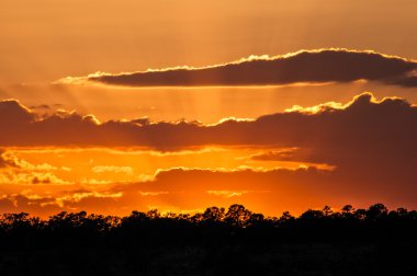 Büyük Kanyon üzerinden günbatımı