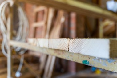 İnşaat alanındaki yakın çekimin pürüzsüz kesimi