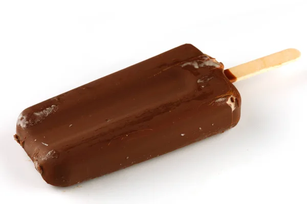 Çikolatalı Dondurma Bir Sopa — Stok fotoğraf
