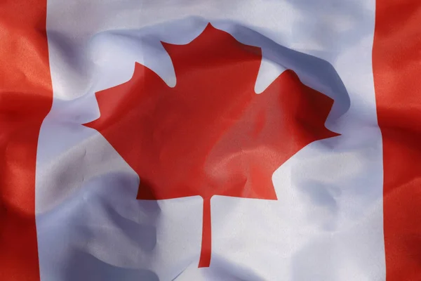 Beautiful Flag Canada Silk — 图库照片