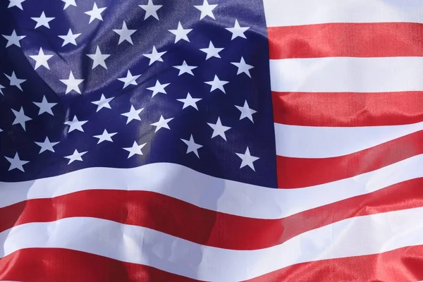 American Usa Wave Flag Usa National Flag — Fotografia de Stock