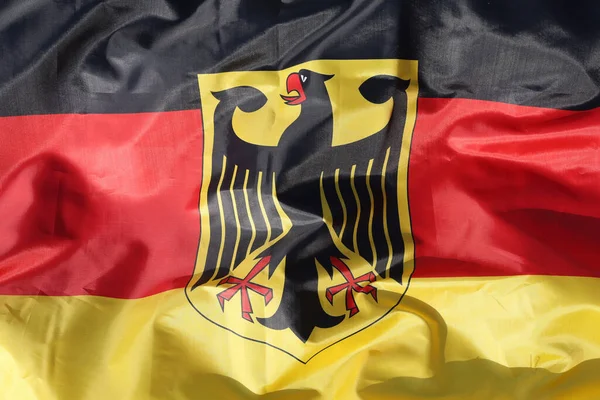 Germany Flag Eagle Close — Stock fotografie