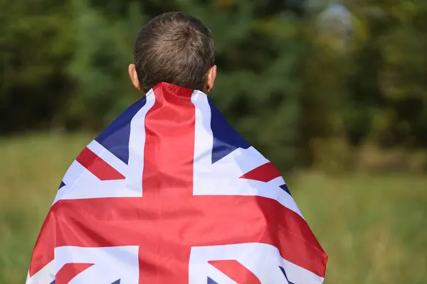 Beautiful Flag Great Britain Shoulders — Stockfoto