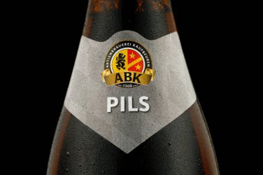 LVIV, UKRAINE - October 13, 2021: ABK Pils German beer