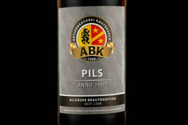 LVIV, UKRAINE - October 13, 2021: ABK Pils German beer