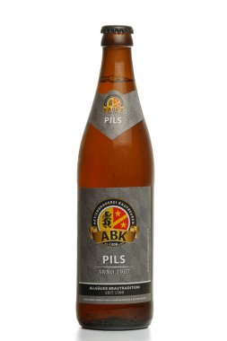 LVIV, UKRAINE - October 13, 2021: ABK Pils German beer