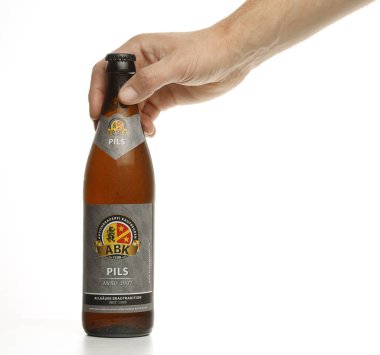 LVIV, UKRAINE - October 13, 2021: ABK Pils German beer