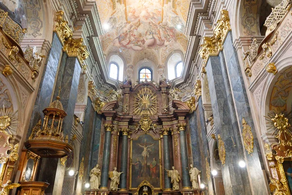 LVIV, UKRAINE - December 01, 2021: Saints Peter and Paul Garrison Church