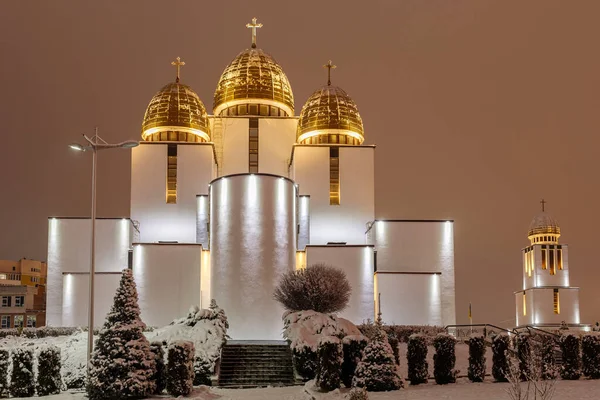 LVIV, UKRAINE - December 08, 2021: Church of the Nativity of the Blessed Virgin UGCC