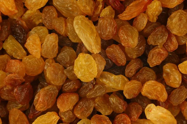 Yellow Raisins Dried Fruits Close — Stok fotoğraf