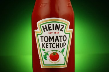 LVIV, UKRAINE - January 06, 2022: Heinz tomato ketchup