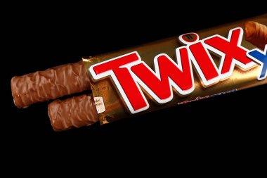 LVIV, UKRAINE - January 02, 2022: Twix Xtra chocolate bar