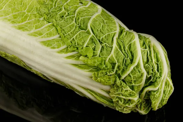 Peking Cabbage Close Useful Greens Healthy Food — Fotografia de Stock