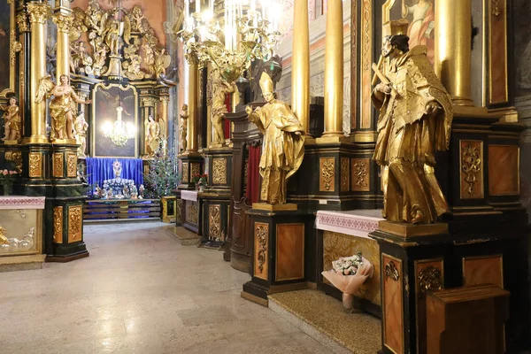 Lviv Ukraine January 2022 Bernardine Church Interior Church Andrew — Fotografia de Stock