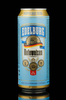 LVIV, UKRAINE - February 02, 2022: Edelburg German beer