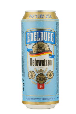 LVIV, UKRAINE - February 02, 2022: Edelburg German beer