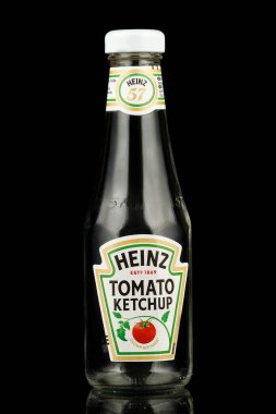 LVIV, UKRAINE - February 02, 2022: Heinz tomato ketchup empty