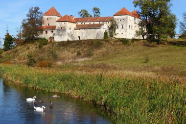 Svirzh Castle. ancient building in Ukraine