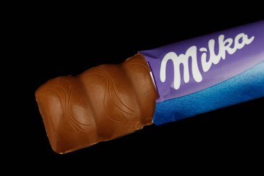 LVIV, UKRAINE - February 17, 2022: Milka Oreo chocolate bar