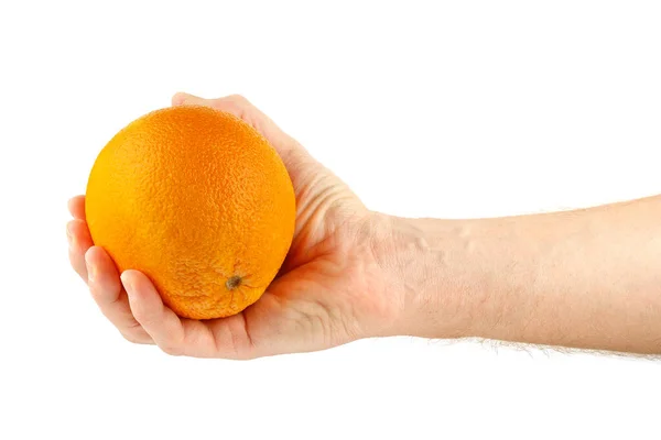 Orange Fruit Hand Isolate — Stock Photo, Image